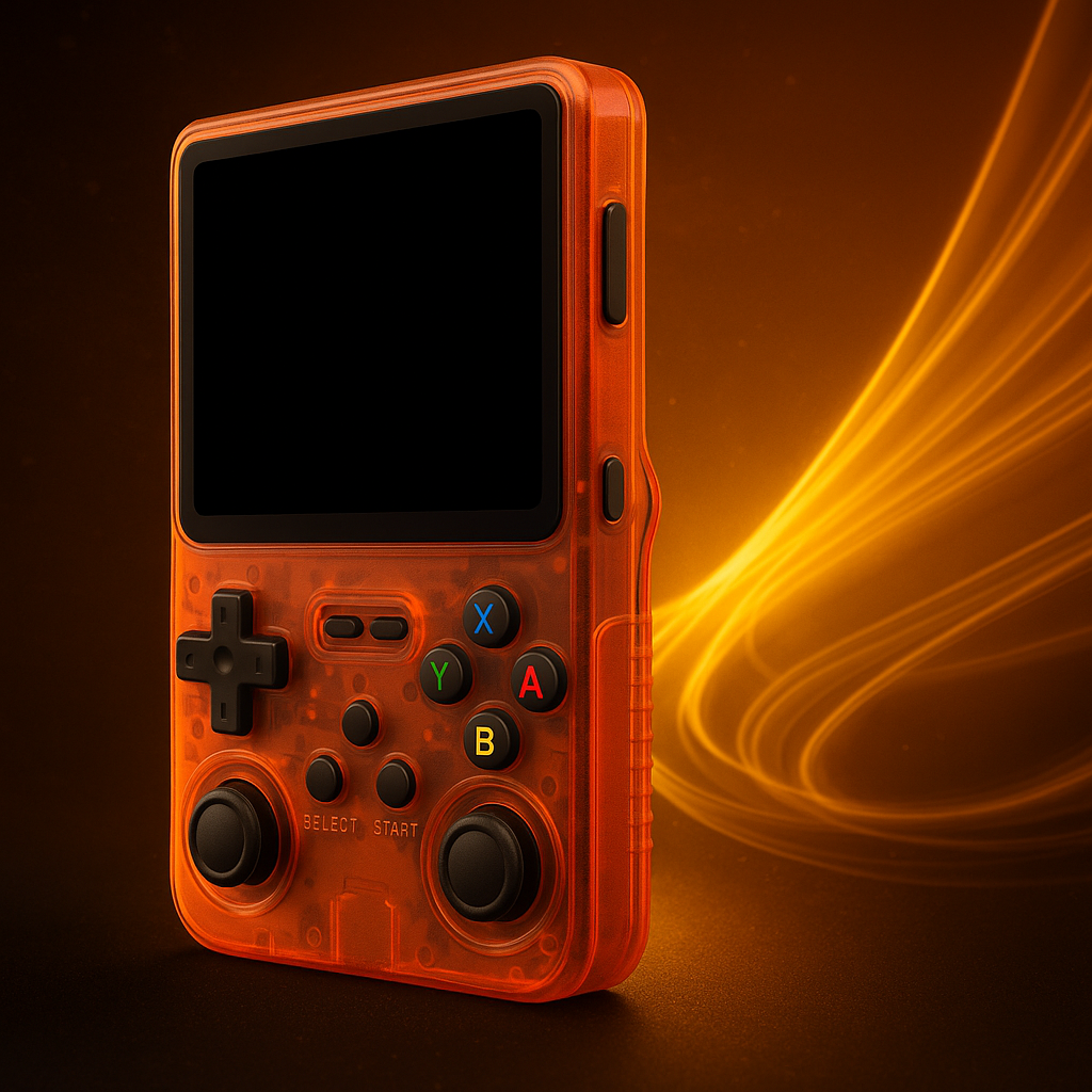 Console rétro portable – écran haute résolution, joystick double, design transparent – meilleure console rétro 2025. Level one 