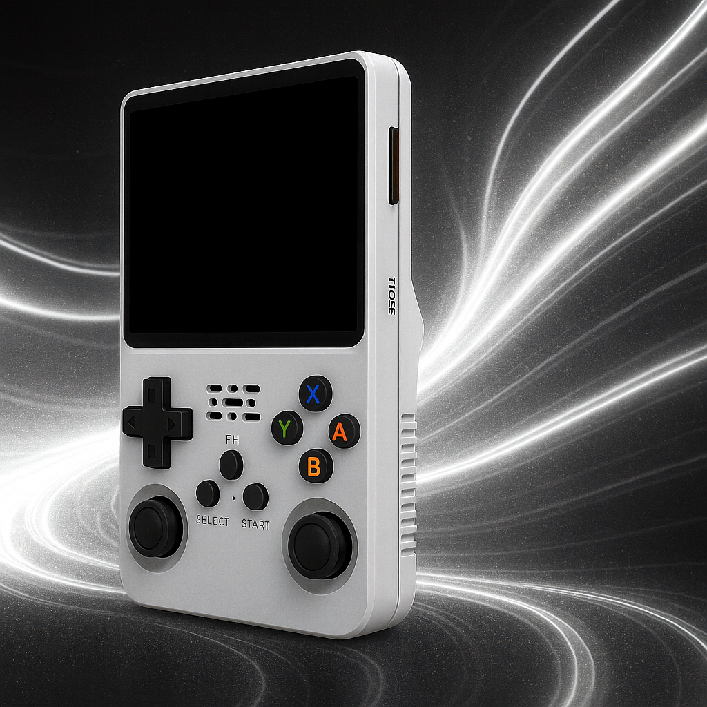 Console rétro portable – écran haute résolution, joystick double, design transparent – meilleure console rétro 2025. Level one 